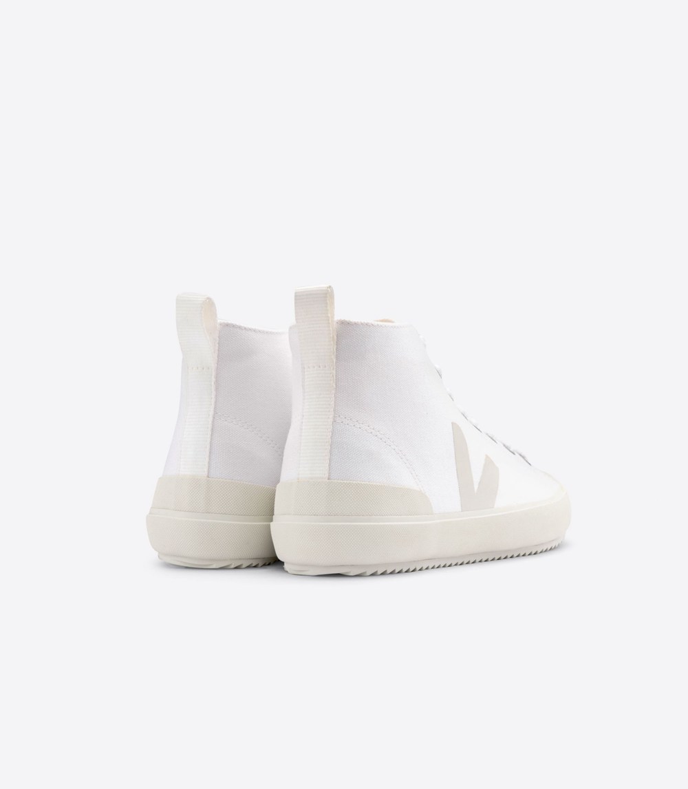 Veja Trainers Mens White - Nova High Top Canvas - JEBU-13759